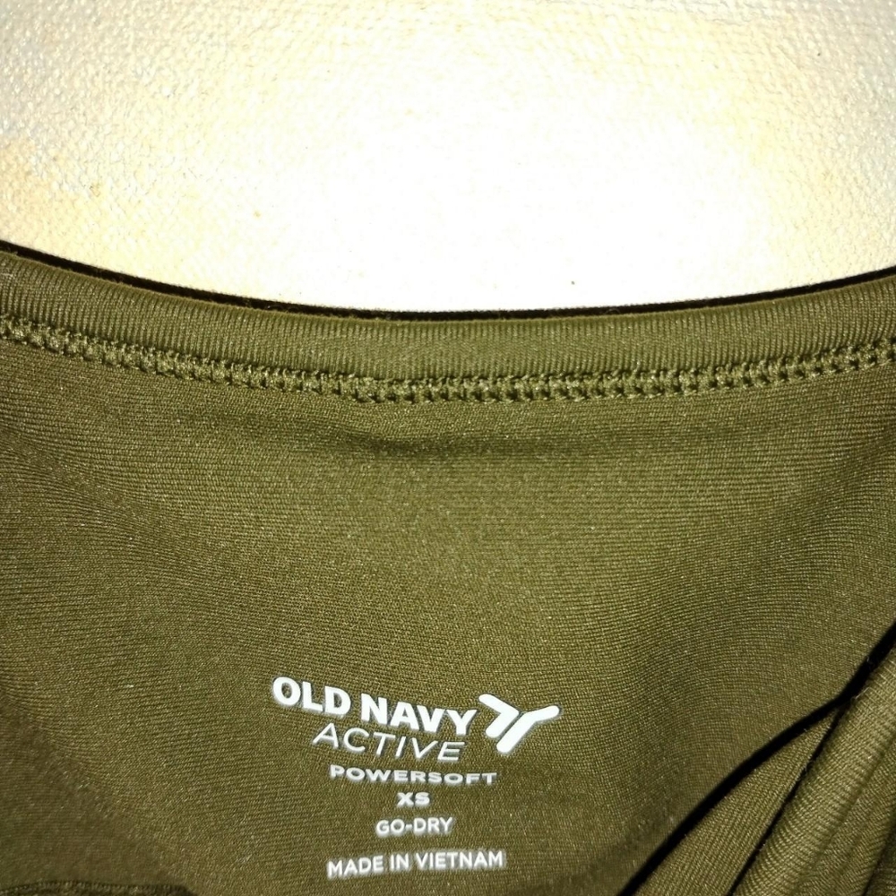 NWT Old Navy PowerSoft Go-Dry Active Bodysuit - Olive Green - XS - Picture 3 of 7
